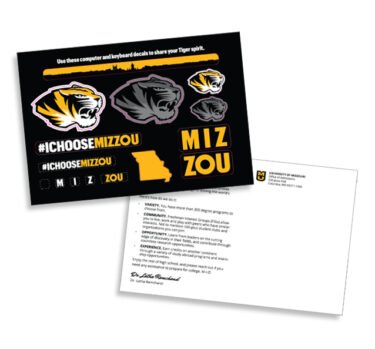 Magellan custom sticker postcards