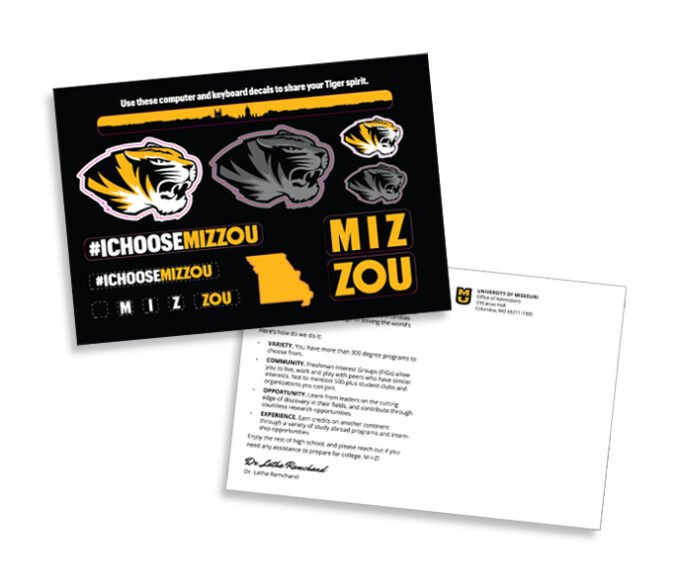 Magellan custom sticker postcards