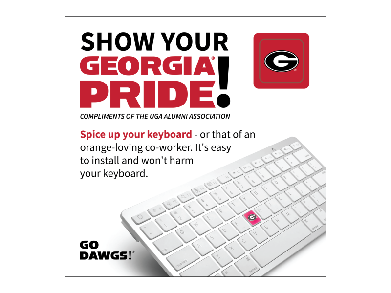 Keyboard sticker - University of Georgia